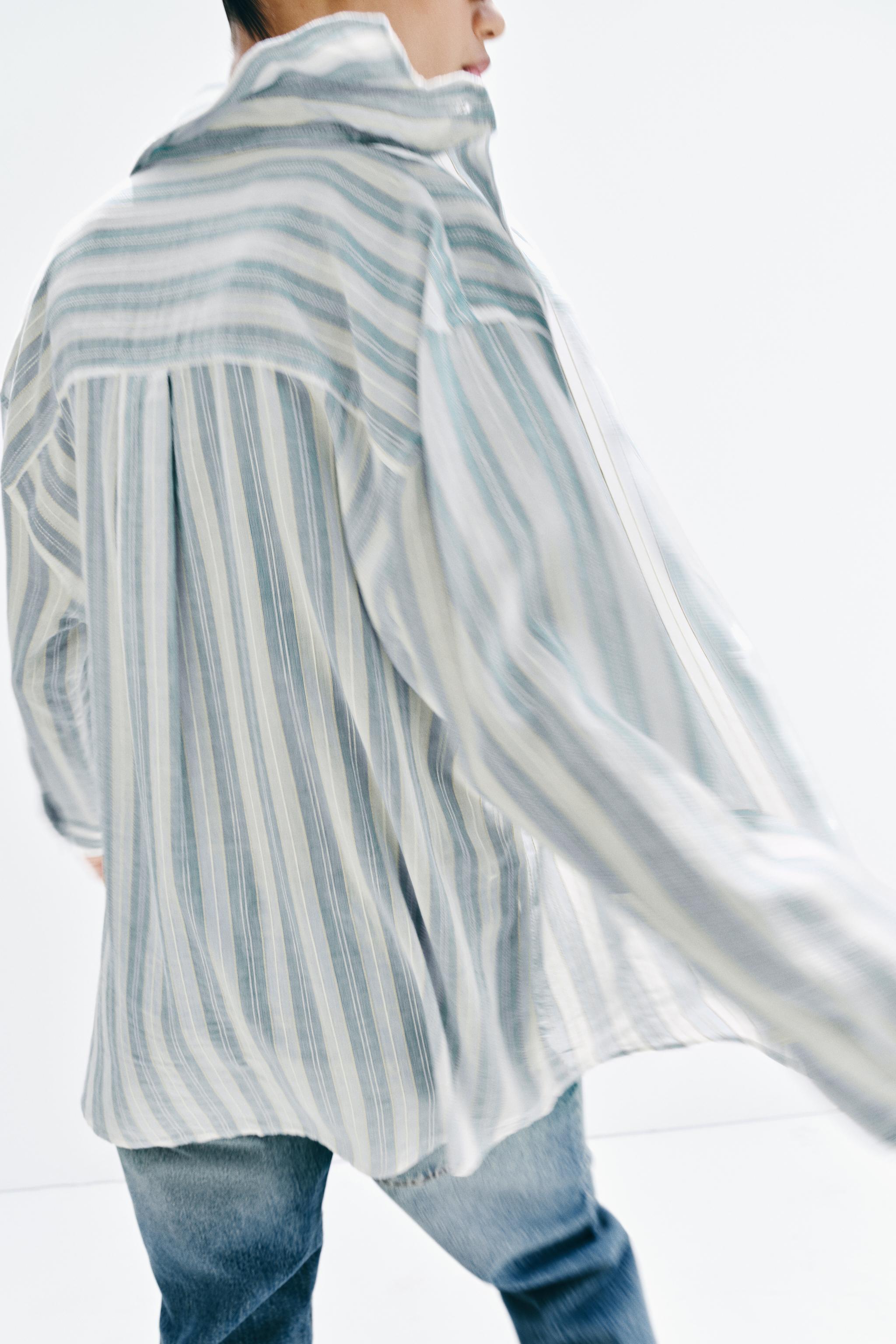 CHEMISE VOLUME À RAYURES
